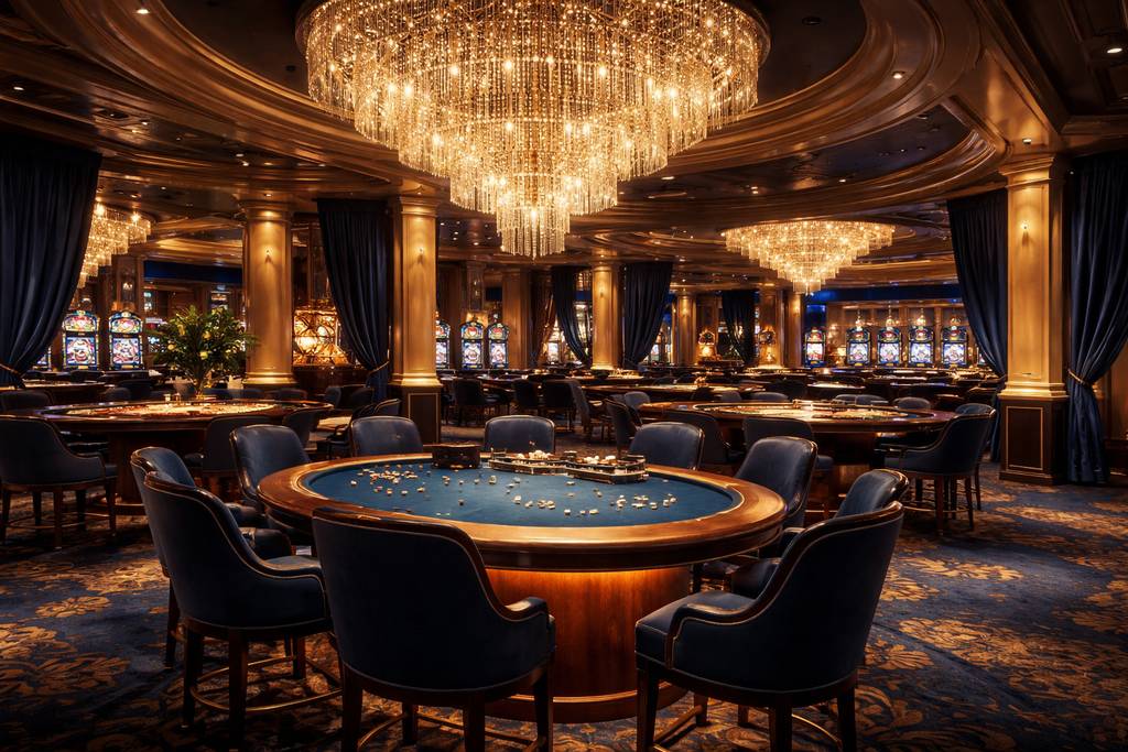 DK 68: Không Gian Casino Cho Người Chia Bài Trực Tiếp, Bàn Chơi, Và Trò Chơi Slot Hiện Đại